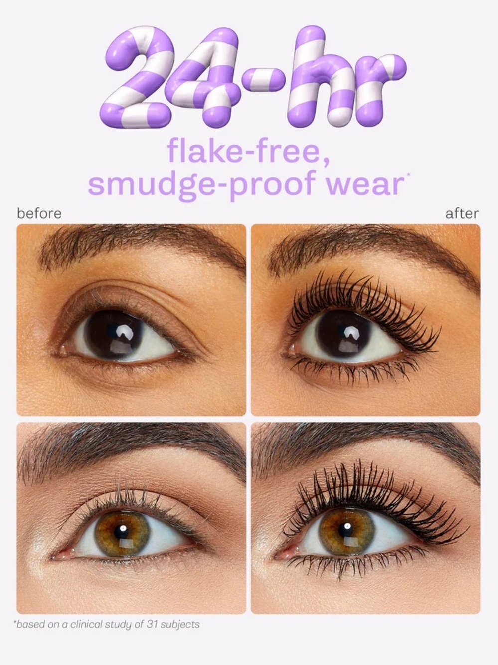 Tarte Magenta Tartelette Tubing Mascara- vegan, flake free, smudge proof wear - Picture 4 of 9